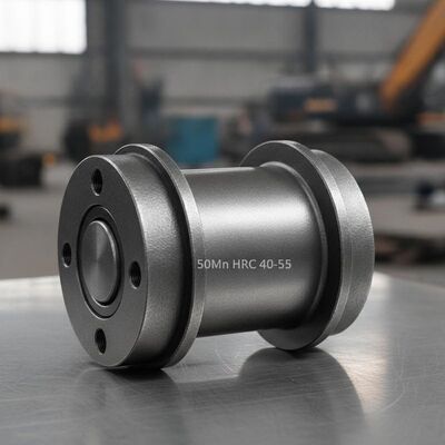 คุณภาพ ลูกกลิ้งล่างแบบหน้าแปลนเดี่ยว HRC 40-55 เหล็ก 50Mn สำหรับรถขุด Hyundai Daewoo โรงงาน