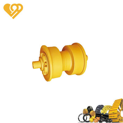 คุณภาพ ลูกกลิ้งล่างแบบสองหน้าแปลนเหล็ก 50Mn สำหรับรถแทรกเตอร์ Caterpillar D8 D9 ความแข็ง HRC 40-55 โรงงาน